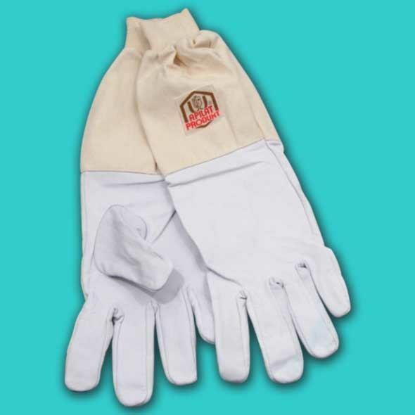 APILAT®-Imker-Handschuhe mit Stoffstulpe, weiches Nappaleder