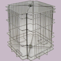 Schleuder - Ersatzkorb Edelstahl 4 W / 29 cm