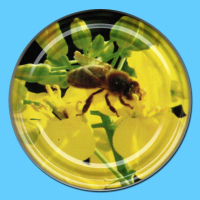TO-Deckel für 500g-Glas, 82 mm Ø, -Biene auf...