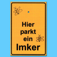 Saugnapfschild "Hier parkt ein Imker"