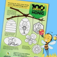 DIB - Bienen-Malbuch "Mein kunterbuntes...