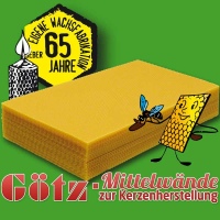 Götz - Mittelwände aus reinem Bienenwachs sind...