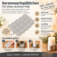 Klebewachsplättchen 15 Stck.