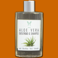 Die Aloe Vera Duschbad & Shampoo-Lotion mit Bio-Aloe...