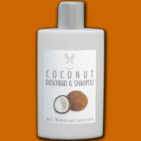 Das Coconut-Duschbad & Shampoo mit Kokosnussextrakt...