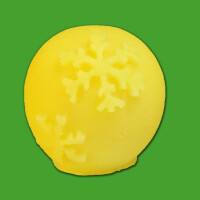 Kerzengießform "Kugel mit Schneeflocke"