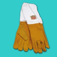 Handgefertigte APILAT®-Imker-Handschuhe aus gelbem...