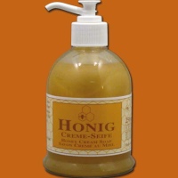 Honig - Seifenspender in Bienenkorbform 250 ml