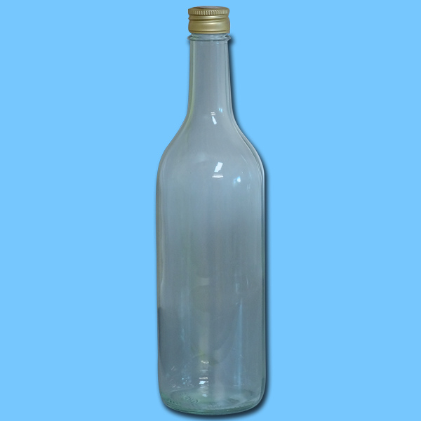 Diese 750 ml Geradhalsflasche mit einem 28er Alu-Schraubdeckel in gold ist die perfekte Wahl für eine hochwertige Honigabfüllung. Mit einer Höhe von ca. 28 cm und einem Durchmesser von ca. 7,5 cm bietet diese Flasche eine ideale Präsentation für größere Honiggläser.