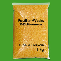 Pastillen-Wachs, natur, 100% Bienenwachs, 100 g. Reines,...