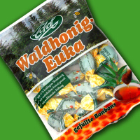 Die Waldhonig-Euka-Bonbons bieten eine wohltuende...