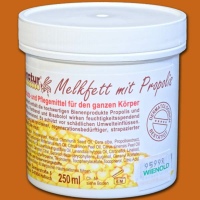 Das Melkfett mit Propolis schützt und pflegt die...