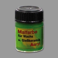 Die Malfarben für Kerzen in Gelbgrün eignen...