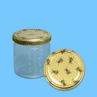Neutrales Honigglas 500 g, rund, mit TO-Deckel...