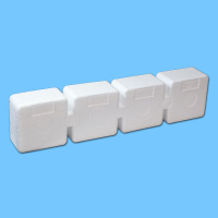 Styropor®-Verpackung für 2 x 500 g - Rundglas