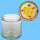 Neutrales Honigglas 500 g, rund, mit TO-Metall-Deckel -Honig-, 82 mm Ø, je 600 Stck