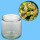 Neutrales Honigglas 500 g, rund, mit TO-Metall-Deckel -Bienen auf Lindenblüten-, 82 mm Ø