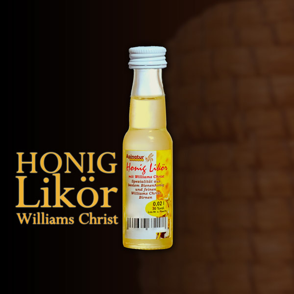 Honig - Likör mit Williams Christ 0,02 ltr